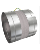 CVR-PKI-100 compensator (100mm diameter x 350mm long) for thermal dilatations of ductwork especially by for fire damper installations.