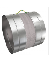 CVR-PKI-140 compensator (140mm diameter x 350mm long) for thermal dilatations of ductwork especially by for fire damper installations.