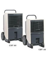 Dantherm CDT 40S Refrigerant Dehumidifier with 1 kW heating element. 560m3/h air flow. Dehumidification @ 30&#176;C, 80% RH = 1.63L/H