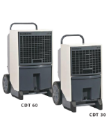 Dantherm CDT30 Refrigerant Dehumidifier. 250m3/h air flow. Dehumidification @ 30&#176;C, 80% RH = 1.25 L/H