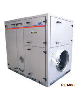 DehuTech DT6000 Industrial Dehumidifier - 6000m3/h air flow.  Dehumidification @ 20&#176;C/60% RH = 39 L/H