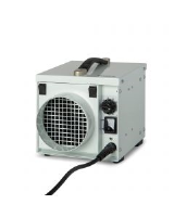 DH800 DryFan 3-Hole Desiccant Dehumidifier (white). 90m3/h air flow. Dehumidification @ 20C, 50% RH = 0.33  L/H