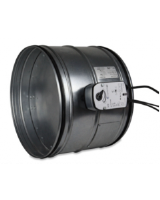 DK-PKIR-E60S-100-DV9-T. 100mm fire damper with 24v actuator and thermal fuse