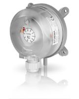 DTV500-A Differential pressure switch for air and non-corrosive gasses. Relay contact data 250v, 1A, change-over.  Connection kit ANS-1 included