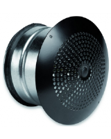 Elegant-AT-100 Diffuser Supply air valve, steel, black RAL9005, perforated front plate