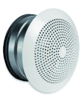 Elegant-VE-125 Diffuser. Supply air valve, steel, white RAL9010, perforated front plate