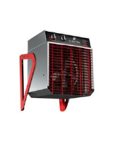 Elektra ELH933 9kw 3ph wall mounted fan heater for high temperature applications