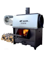 EP-050-C 50kw wood burning space heater with centrifugal fan