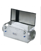 FFR 250 Bag Filter Cassette - Circular Ducts. Max DP = 170 Pa for G3 filter, 200 Pa for F5 filter, 250 Pa for F7 filter