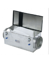 FFR 315 Bag Filter Cassetter - Circular Ducts. Max DP = 170 Pa for G3 filter, 200 Pa for F5 filter, 250 Pa for F7 filter