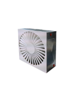LDA 221 SWIRL 15.9kw air heater for grid type ceilings. 600 x 600mm