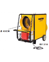 Master Air-Bus BV 310FS - 75kw oil fired air heater with separate Riello oil burner