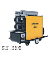 Master Air-Bus BV 471 - 136kw oil fired air heater with separate Riello oil burner