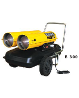 Master B 300 CED Portable Direct Oil Fired Low Pressure 88kw Air Heater