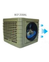 Master BCF 230AL 18,000m3/h Stationary Air Cooler (Axial Fan). Lateral discharge with individual remote control.