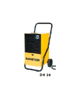 Master DH 26 Refrigerant Dehumidifier. 350m3/h air flow. Dehumidification @ 30&#176;C, 80% RH = 1.13 L/H