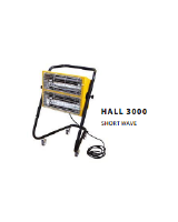 Master HALL 3000 3kw Short Wave Infrared Electric Heater