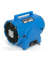 Minivayor VAF 200C 110V 1350 m3/hr ventilation fan