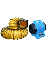 Minivayor VAF-200 (110V) & duct 1350 m3/hr ventilation fan 110v c/w 7.5m 203mm