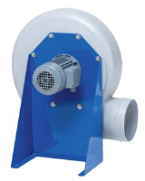 PRF 125D2 3-phase plastic centrifugal fan for corrosive or aggresive media. 710m&#179;/h