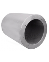 RSA 900/900/100 (F) for use together with of AXC axial fans. 900mm duct, 900mm, long with 100mm insulation. The silencer should be mounted directly before or after the fan