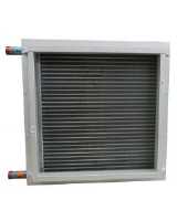 Tanner MD 430 - 860mm square Duct Heater with 3 row heat exchanger and 710mm diameter round connections