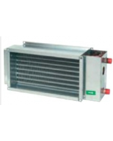 VBR 100-50-2 Water heating battery for rectangular ducts, 2 row heat exchanger. 1020 x 520mm connections