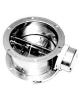 VKM 355-500 Back draft damper with servo motor (230V/50Hz/25W) driven shutter in galvanized steel, and shutter blades in seawater resistant aluminium. Fails closed.
