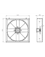 WA1400 - steel axial fan