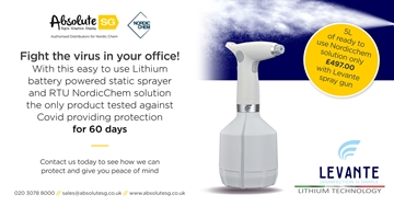 Portable Lithium Battery Powered Static Sprayer For Offices