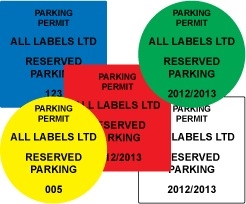 Highly Visible Parking Permit Labels