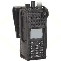Motorola Hard Leather Carry Case with 3? Swivel Belt Loop for Display Radio