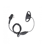 Hytera PD400 PD500 Series D-Style Earpiece With In-line PTT and Mic