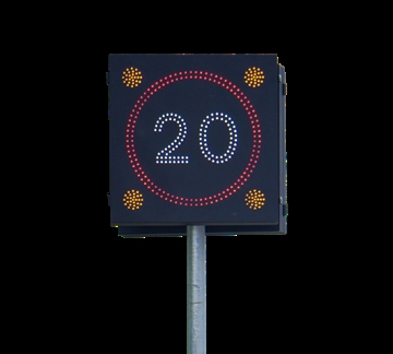 20MPH Urban Vehicle Activated Sign