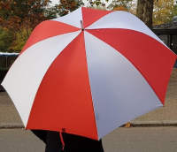 30'' Golf Umbrella - Red & White