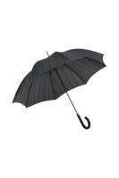 Gents City Slim Ince Umbrella - Prince of Wales Tartan - Black Maple handle