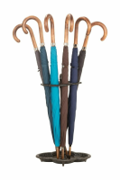 Gents Beechwood Ince Umbrellas with an Italian Maple handle - Black