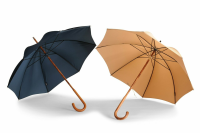 Ladies Maple Solid Stick Umbrellas - Cerise