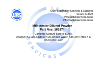 Diluent Powder for 10ltr Solution Mk3 2 MTM