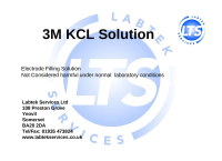 Potassium Chloride Solution KCL 3M 2 5ltr