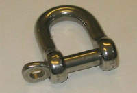 2 off 5mm Galvanized Commercial Pattern Dee Shackles