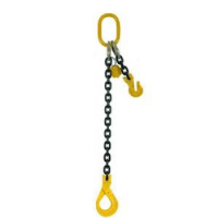 10mm Single leg Grade 80 Chain Sling c/w Self Locking Hook and Shortener