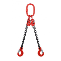 13mm Double Leg Grade 80 Chain Sling c/w Sling Hook and Shortener