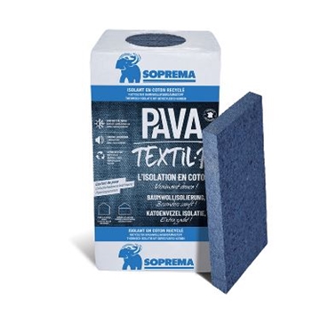 PAVATEXTIL P Cotton fibre-based thermo-acoustic insulation