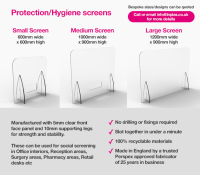 Medium Hygienic Screens For Surgery Areas