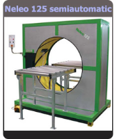 Neleo 125 Semi Automatic Wrapping Machine For Wrapping bulky Products For Chemical Industries