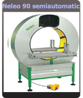 Neleo 90 Semi Automatic Wrapping Machine For Wrapping Doors For Textiles Industries