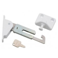 D&E Res-Lok Face Fix Window Restrictor - LH or RH - White