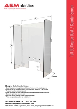 High Quality Free-Standing Protection Screens