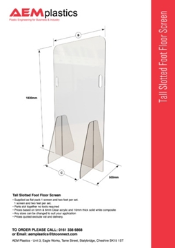 High Quality Fixed Clear Protection Screens